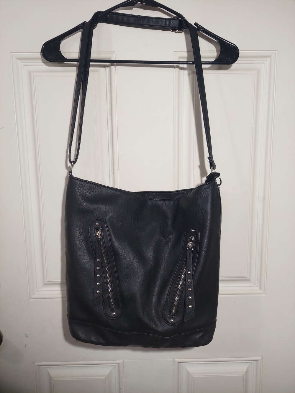 Sam And Hadley Women's Studded Hobo Shoulder Bag Biker Grunge Excellent Condtion